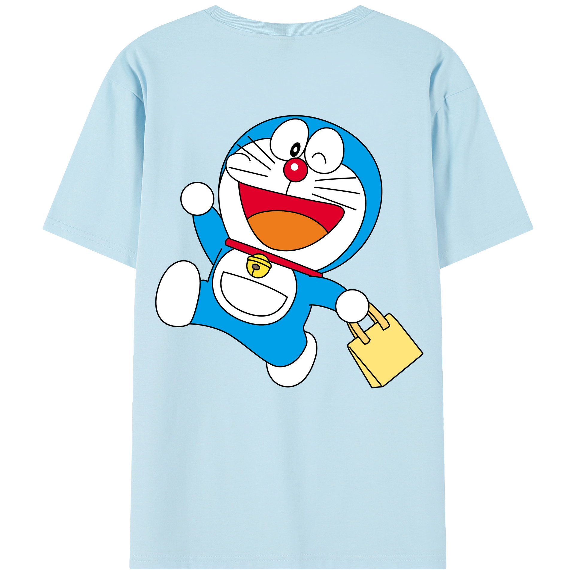 （画像用） ドラえもん Doraemon 綿100％半袖Tシャツ（背面プリント）